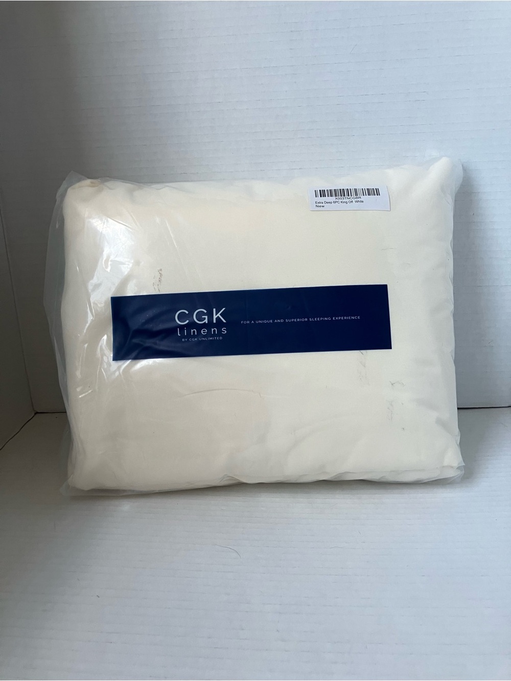 King Sheet Set Soft Microfiber Off White Extra Deep Elastic All Around